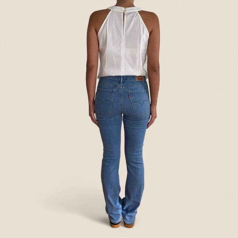 Levi’s 725 High Rise Bootcut Jeans – Light Blue Denim