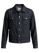 Helmut Lang Black Denim Jacket | Minimalist Designer Piece | Size M