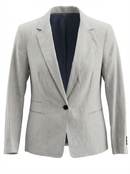 Light Grey Linen Blazer Zara | Pre-Owned Tailored Jacket | Amavoo