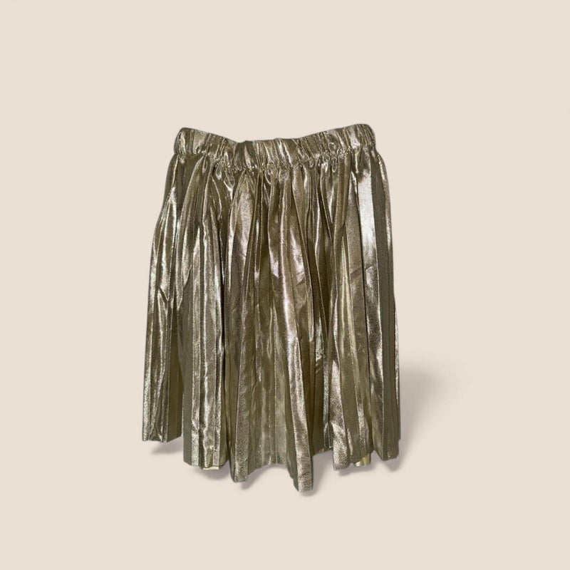 Zara Kids – Gold Pleated Skirt (Size 6 Years / 116 cm)