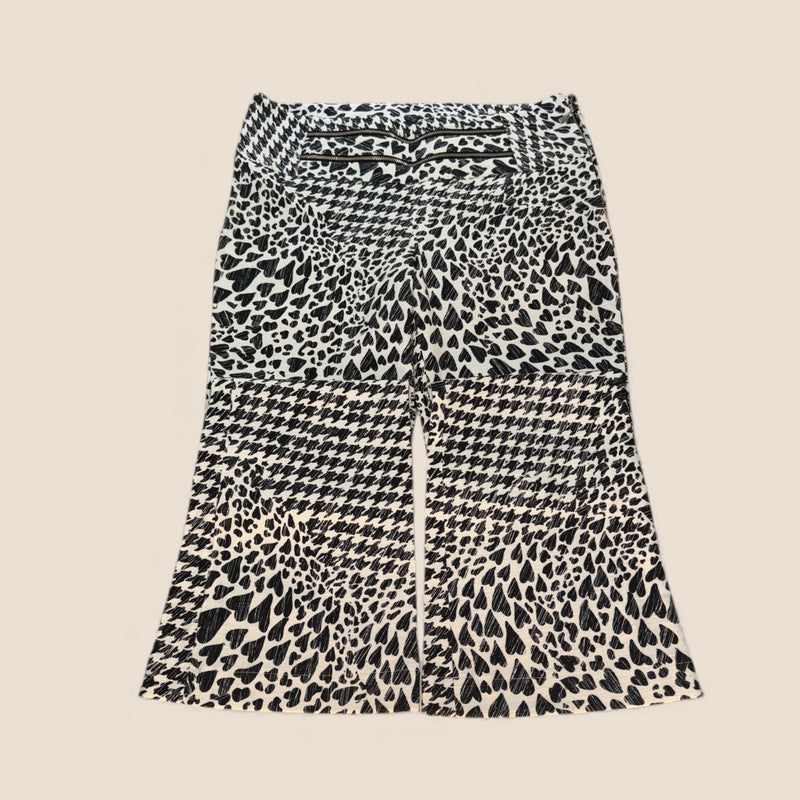 Spezzato Black and White Heart Print Pants – Brazilian Brand