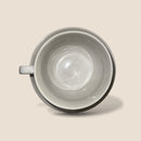 Set of 6 Jumbo Cups with Saucers – White Ceramic
