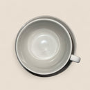 Set of 6 Jumbo Cups with Saucers – White Ceramic