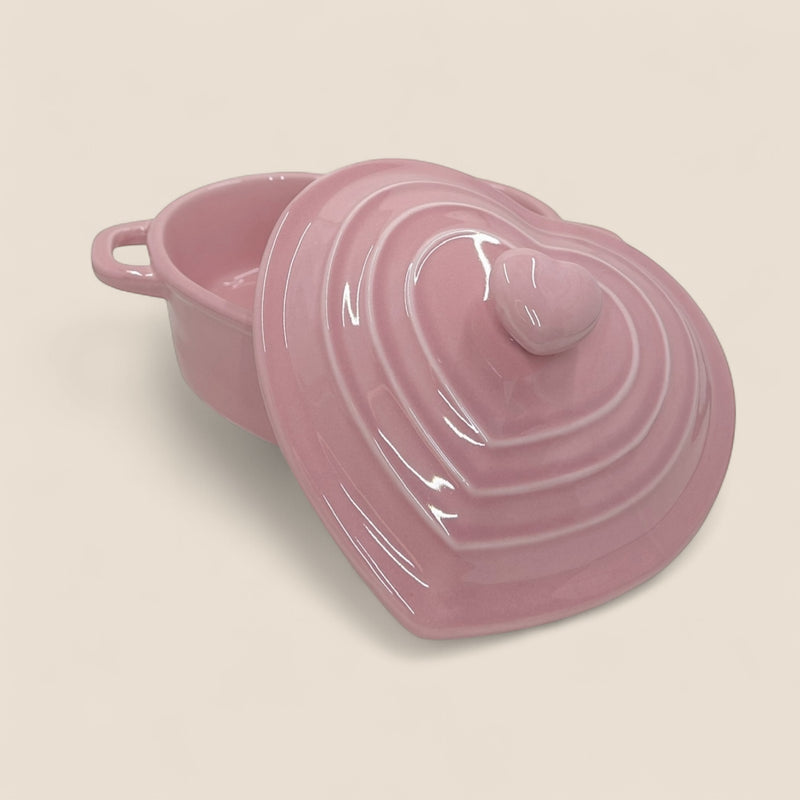 Mini Ceramic Casserole – Heart Collection