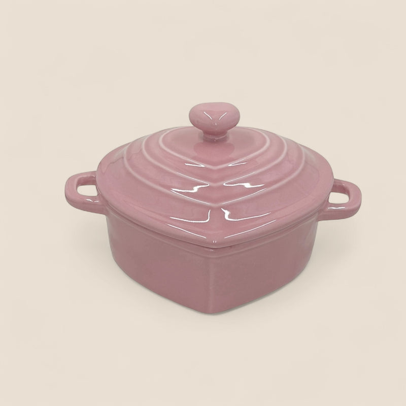 Mini Ceramic Casserole – Heart Collection