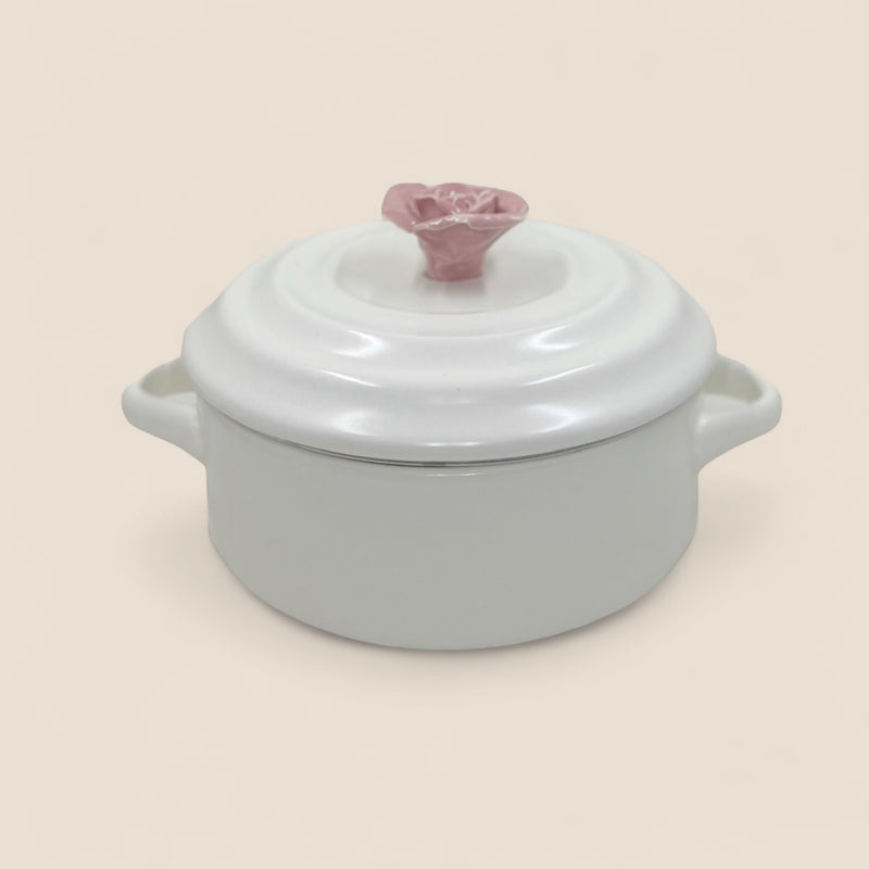 Mini Ceramic Casserole – Rose Lid Collection