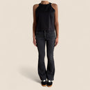 Zara Black Flare Twill Pants