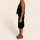 Black Midi Skirt with Leather Detail – Gucci