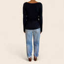 Black Long-Sleeve Blouse | Brazilian Brand