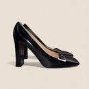 Louis Vuitton Black Leather Heels – Vintage, New in Box