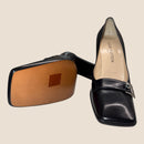 Louis Vuitton Black Leather Heels – Vintage, New in Box