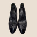 Chanel Black Leather Heels — Excellent Condition