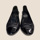 Chanel Black Leather Heels — Excellent Condition