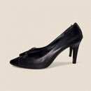 Chanel Black Leather Heels — Excellent Condition