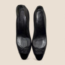 Chanel Black Leather Heels — Excellent Condition