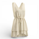 Off-White 100% Cotton Dress | Brazilian Brand