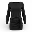 Black Long-Sleeve Blouse | Brazilian Brand