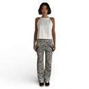 Spezzato Black and White Heart Print Pants | Brazilian Brand