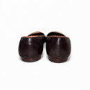 Sarah Chofakian Leather Ballet Flats | Black Designer Flats with Bow