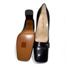 Louis Vuitton Black Leather Heels | Vintage, New in Box