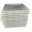 Square White Ceramic Dinner Plates | Set of 12 Modern Plates