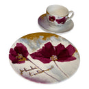 Vista Alegre Porcelain Tea Set (10 Pieces) | Floral Cups & Dessert Plates