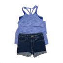 2 Regatas Joe Fresh – Regatas com Top, Tamanho Small / 6 anos (Kids)