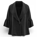 Karina Sternberg Black Structured Coat | Brazilian Designer