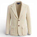 Ralph Lauren Ivory Corduroy Blazer – Women’s Classic Tailored Jacket